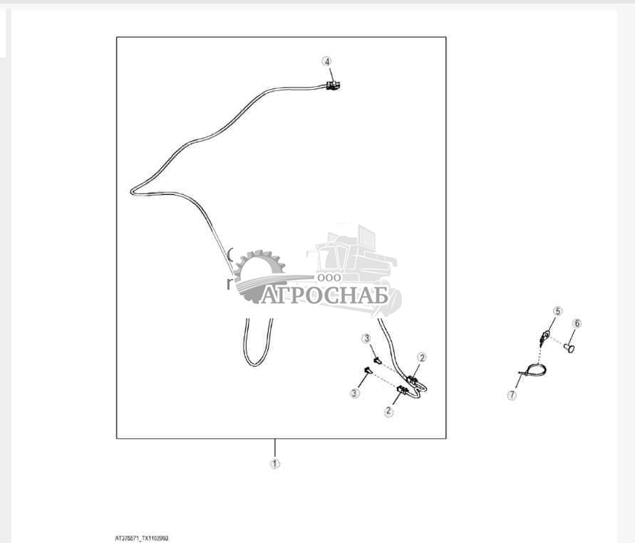 Жгут проводов управления плавностью хода 